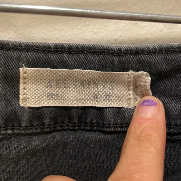 ALL Saints woman’s black faded jeans - Picture 6 of 13